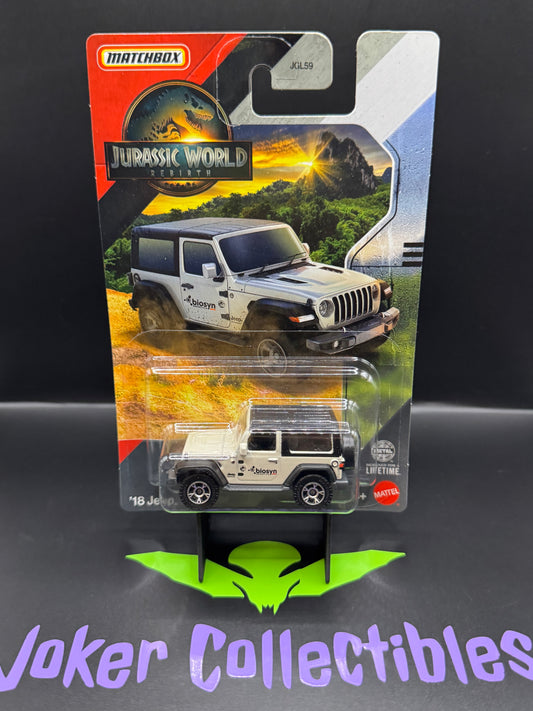 Matchbox 2025 Jurassic World Rebirth '18 Jeep Wrangler
