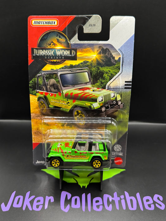 Matchbox 2025 Jurassic World Rebirth Jurassic Park Jeep Wrangler (#18)