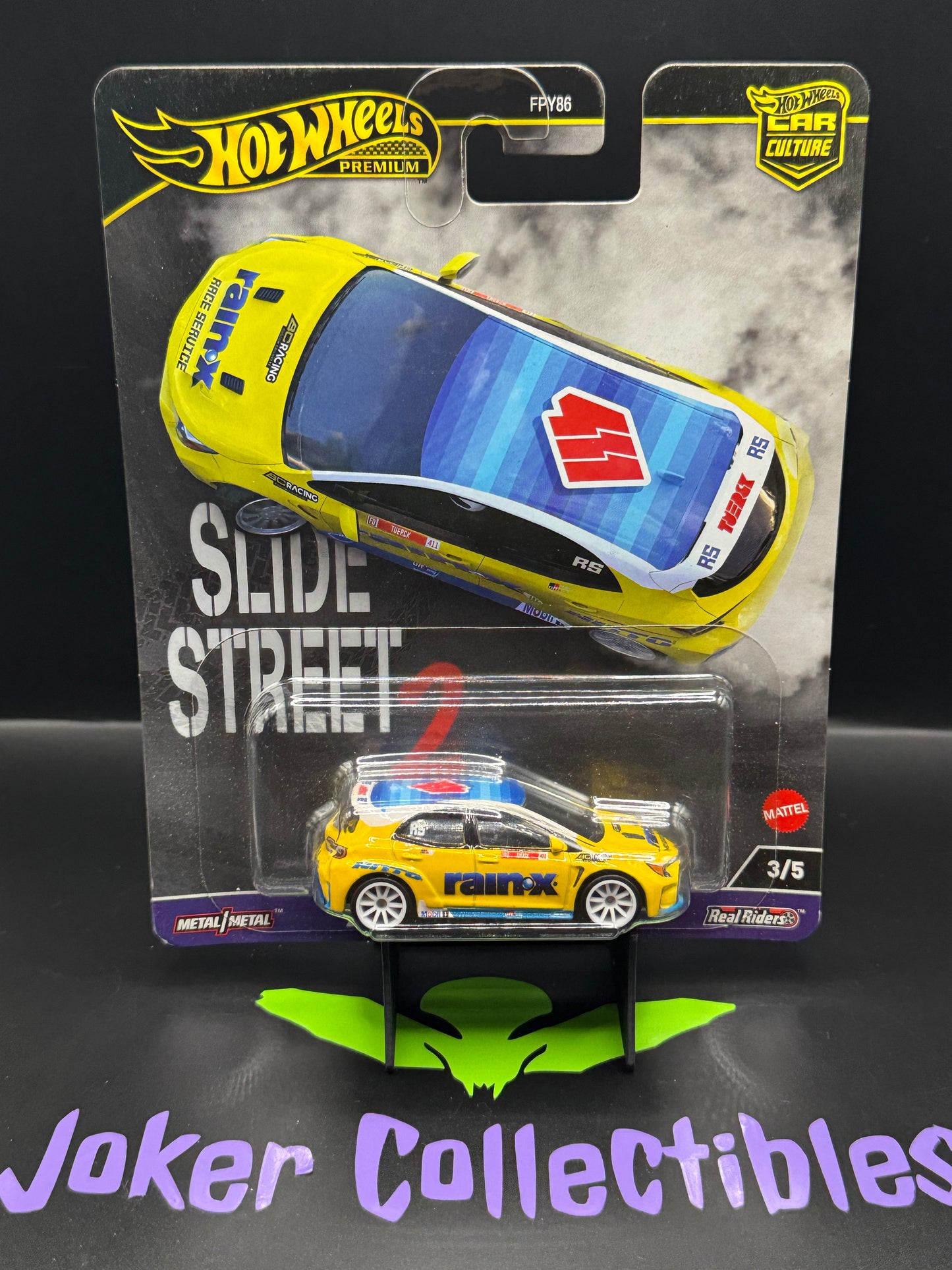 Hot Wheels Premium Car Culture Slide Street 2 Rain-X 2023 Toyota GR Corolla # 3/5