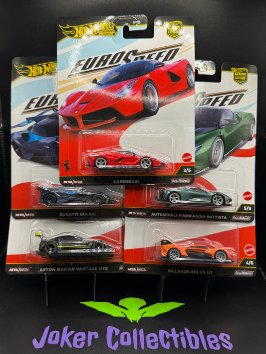 Hot Wheels Premium Car Culture 2025 Euro Speed Set of 5 FPY86-961L