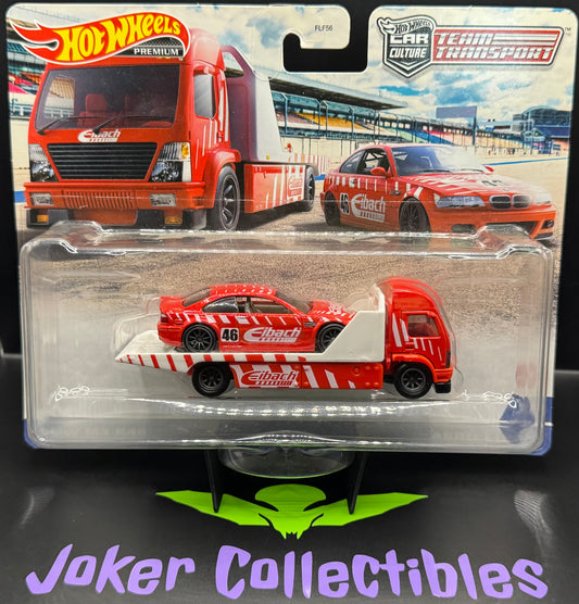 Hot Wheels Premium Car Culture Team Transport BMW M3 E46 & Aero Lift #29