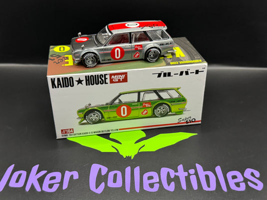Kaido House Chase Datsun KAIDO 510 Wagon OG Flo Chrome Yellow Green KHMG164