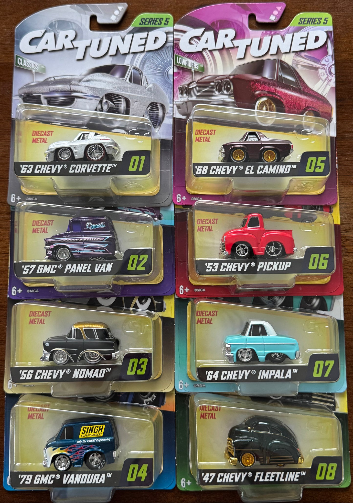 CarTuned 1:64 Series 5 Mainline Set of 8 Factory Sealed Case