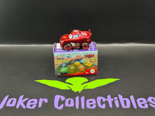 Disney Pixar Cars Mini Racers Series 3 Radiator Springs Chrome Lightning McQueen # 26