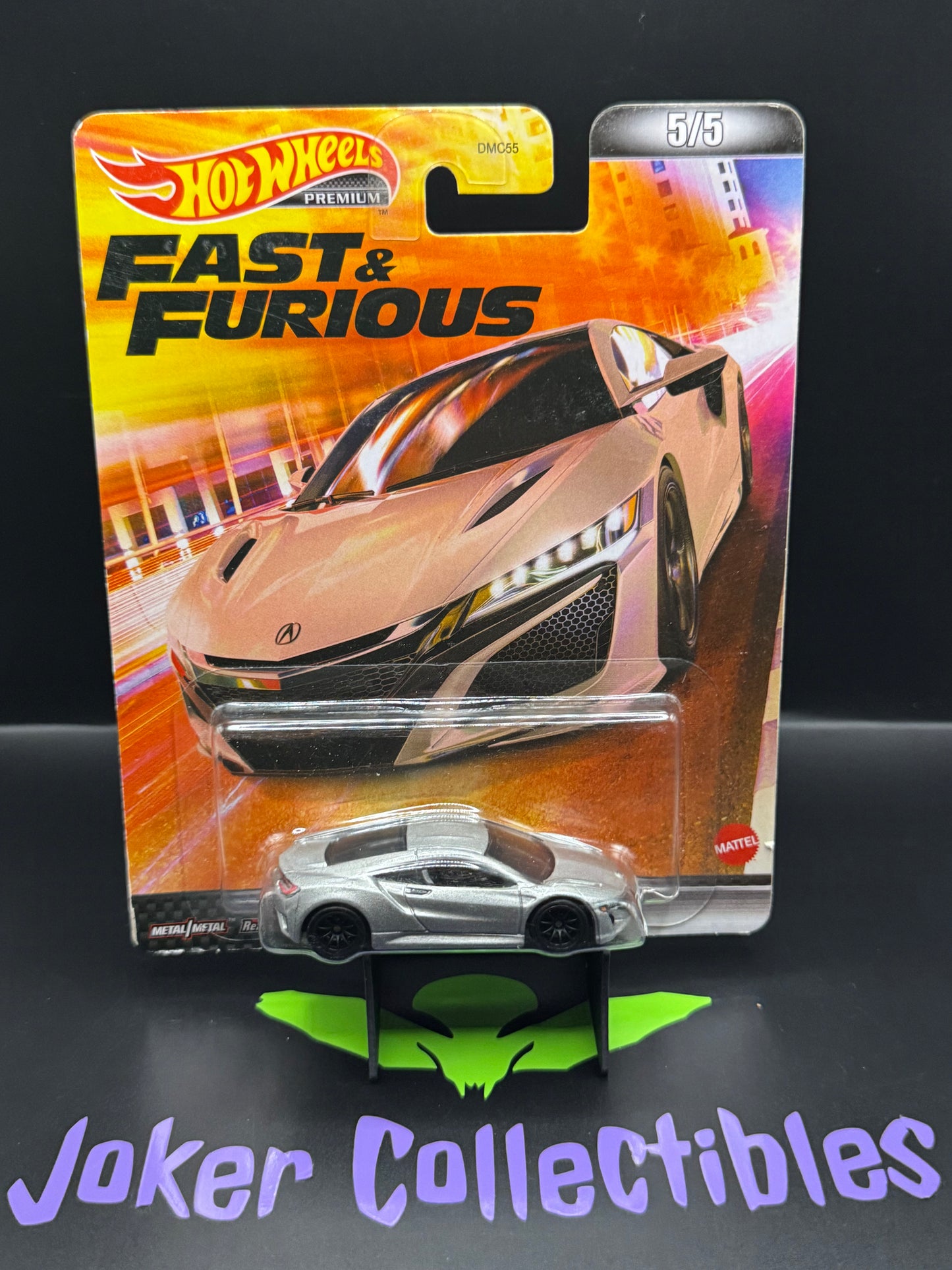 Cracked Blister Hot Wheels Premium Fast & Furious F9 The Fast Saga '17 Acura NSX # 5/5