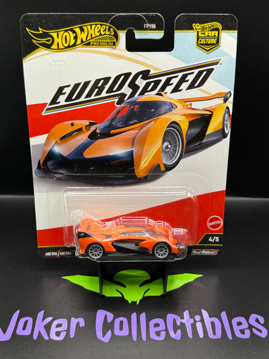 Cracked Blister Hot Wheels Premium Car Culture 2025 Euro Speed McLaren Solus GT # 4/5