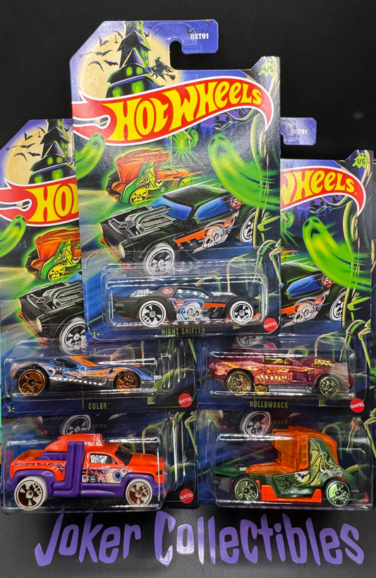 Hot Wheels 2025 Halloween Full Set of 5 DXT91-979H