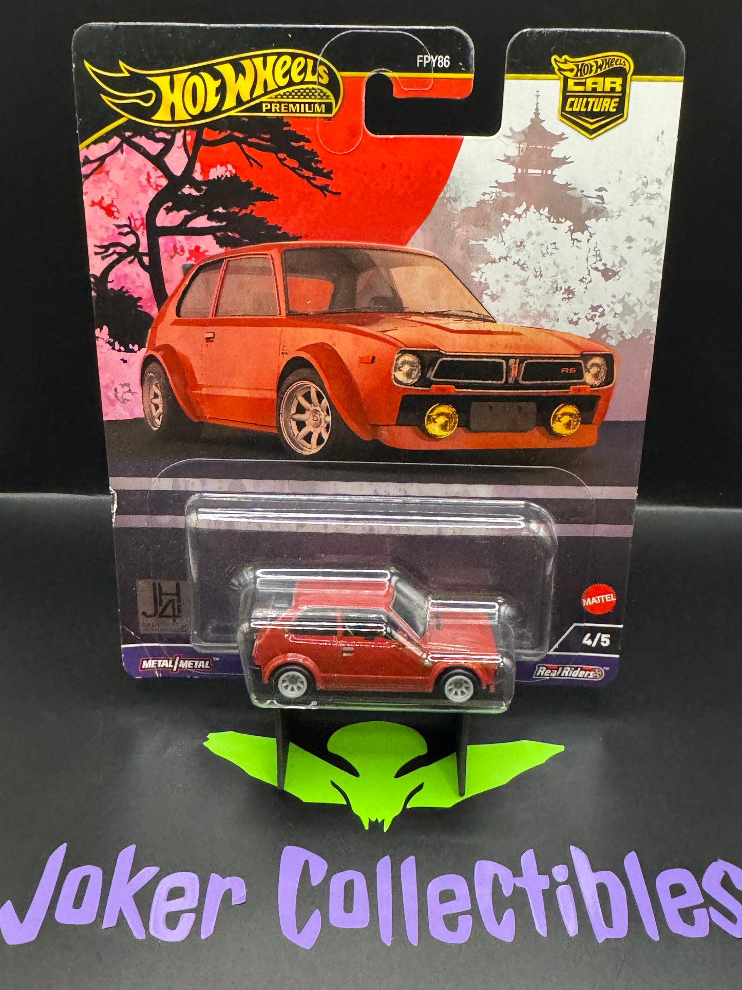 Hot Wheels Premium Car Culture Japan Historics 4 '73 Honda Civic Custom # 4/5