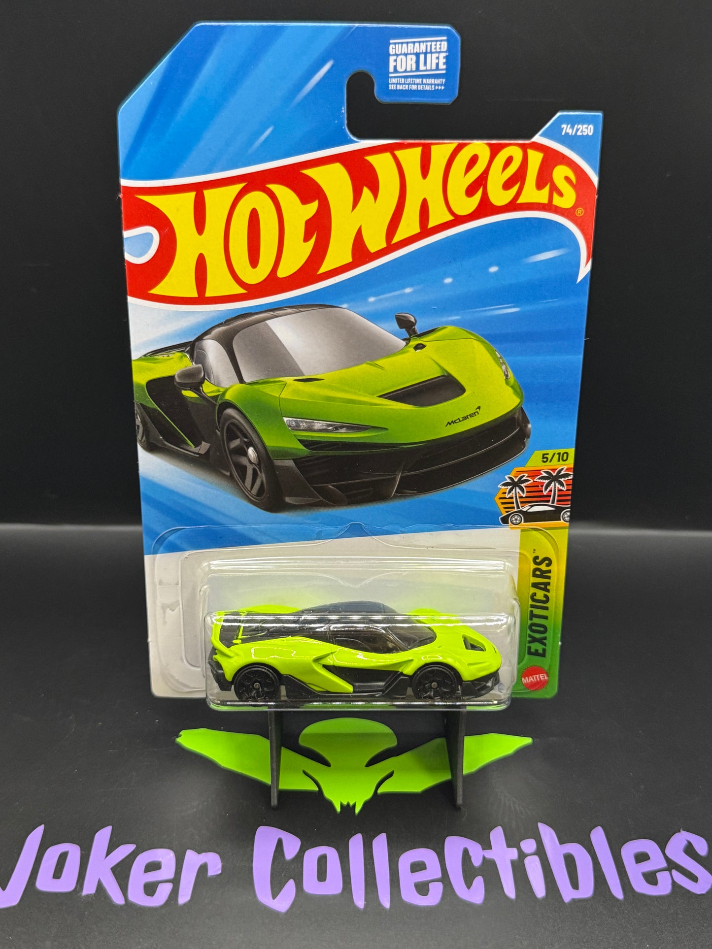 Hot Wheels 2026 Green McLaren W1 74/250 Exoticars 5/10 N Case