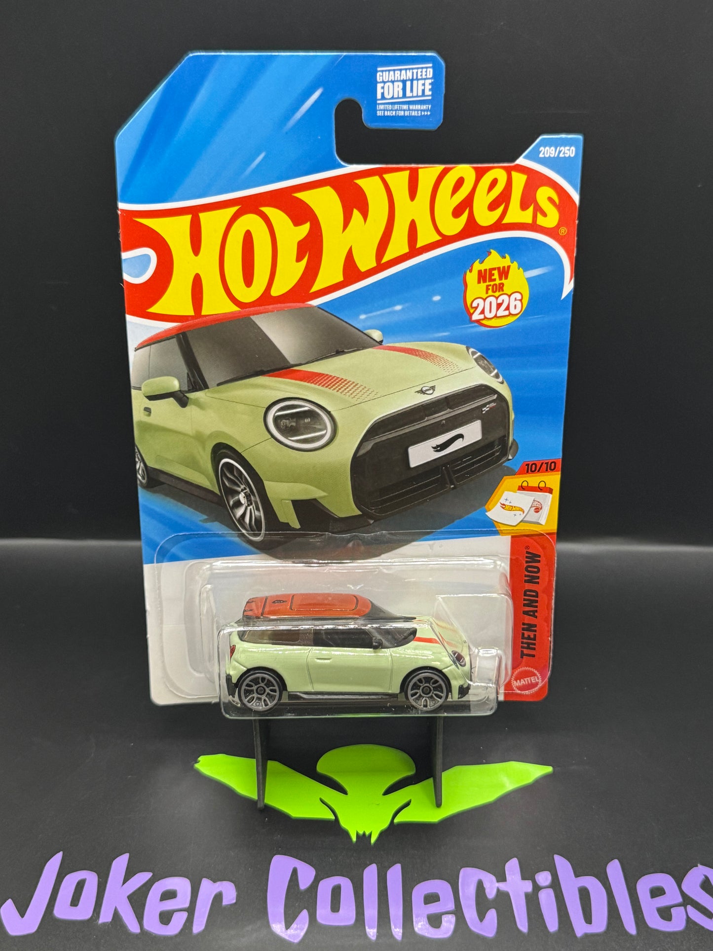 Hot Wheels 2026 Green Mini JCW Electric 209/250 Then and Now 10/10 N Case