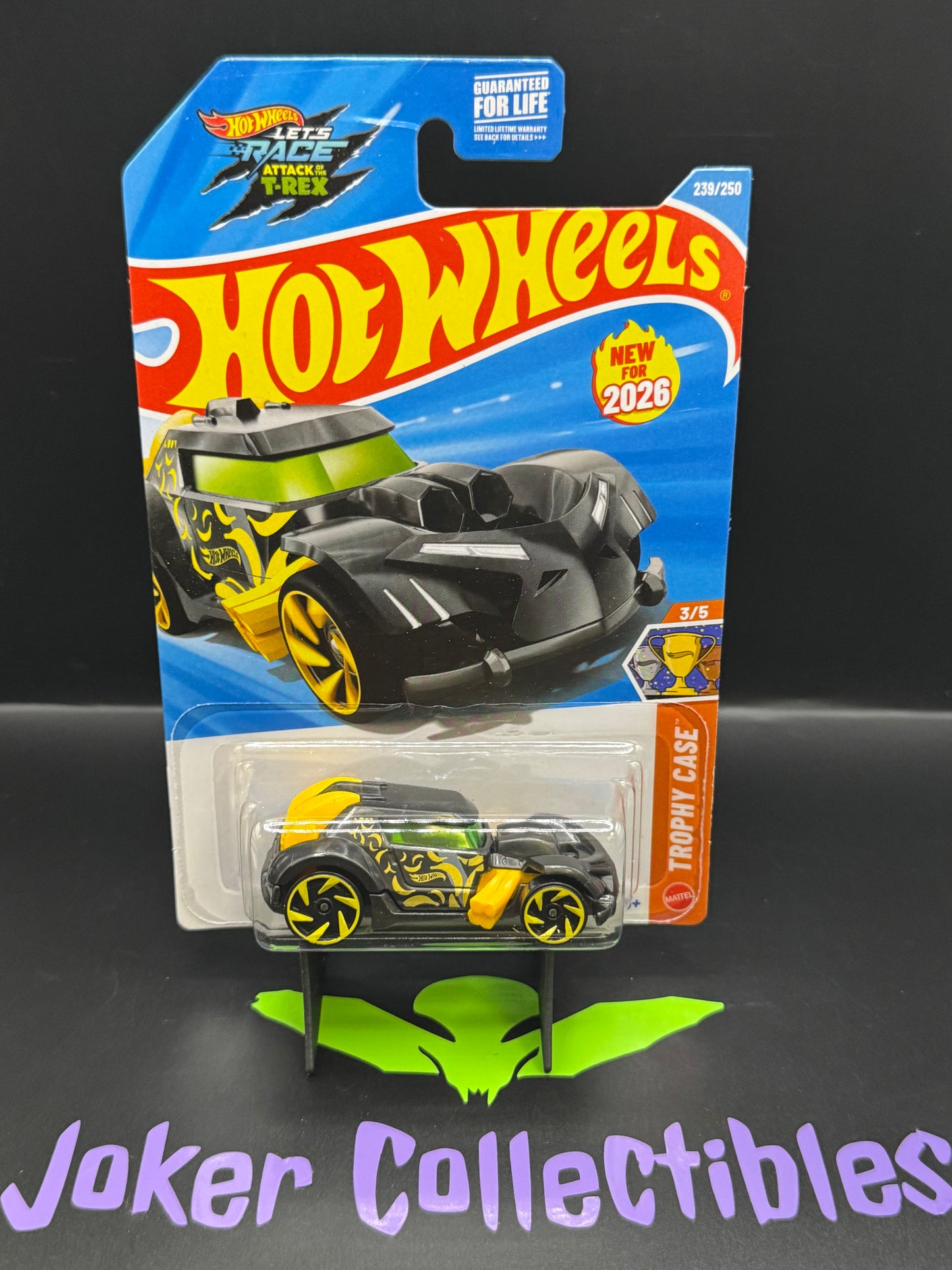 Hot Wheels 2026 Black & Yellow Go-Realla-Fast 239/250 Trophy Case 3/5 N Case