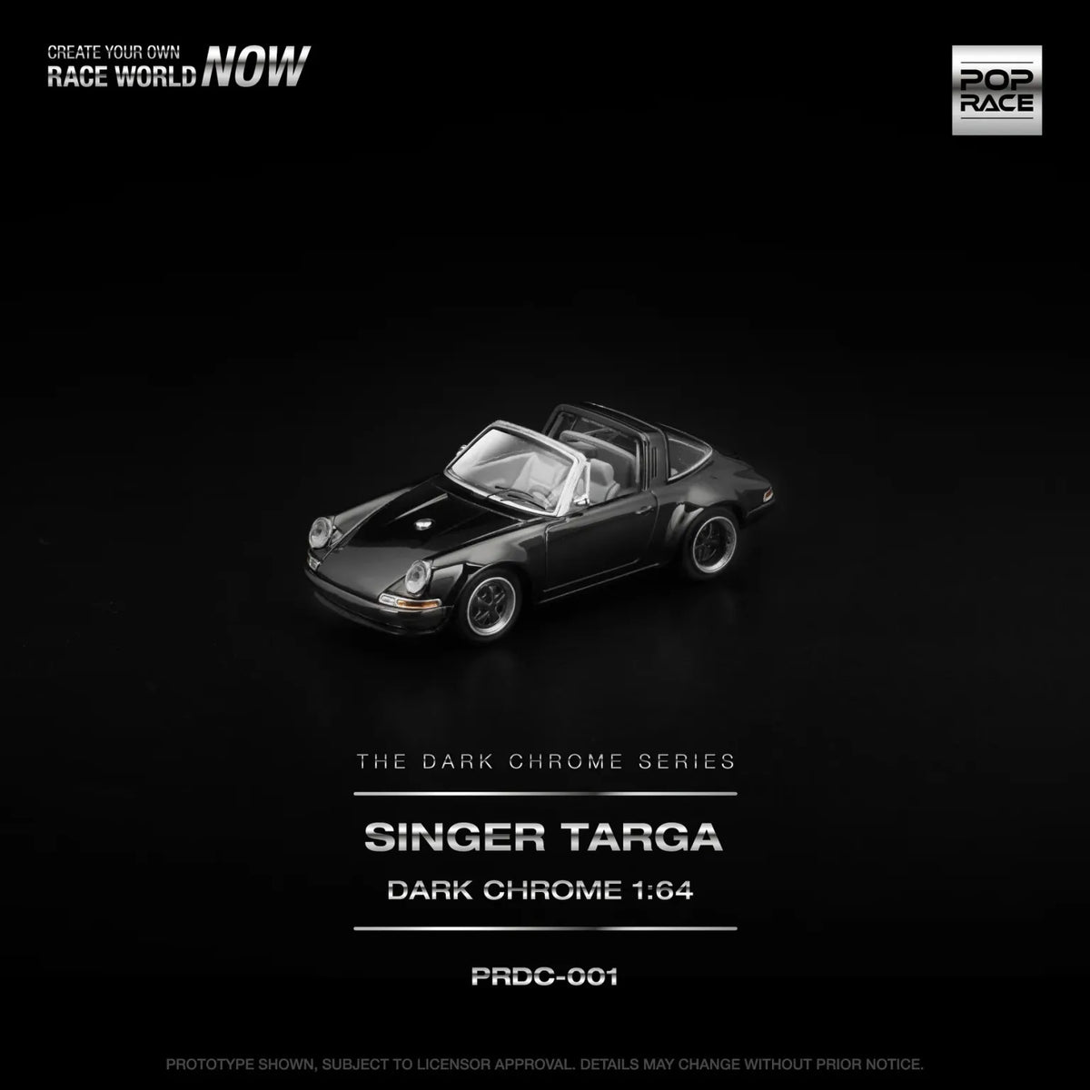 Pop Race The Dark Chrome Series Porsche Singer Targa PRDC-001