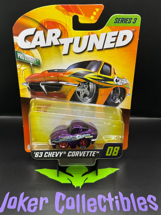 CarTuned Mainline Series 3 Red Bottom Chase '63 Chevy Corvette Pro Street # 08