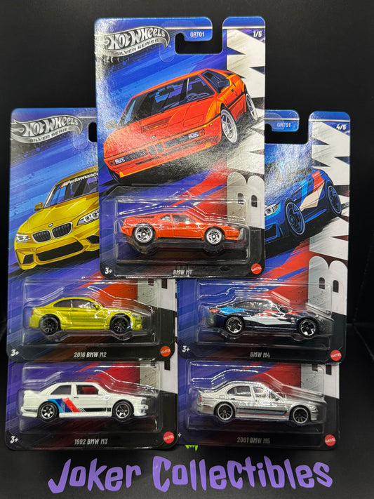Hot Wheels Silver Series BMW Set of 5