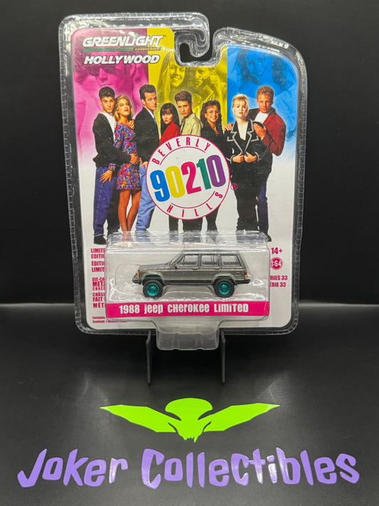 Greenlight Hollywood Series 33 Green Machine Chase Beverly Hills 90210 1988 Jeep Cherokee Limited