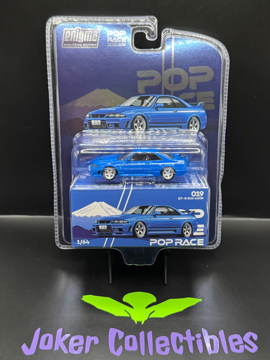 Pop Race Nissan Skyline GT-R R33 NISMO 400R Blue PR64-PRE019 Enigma Exclusive