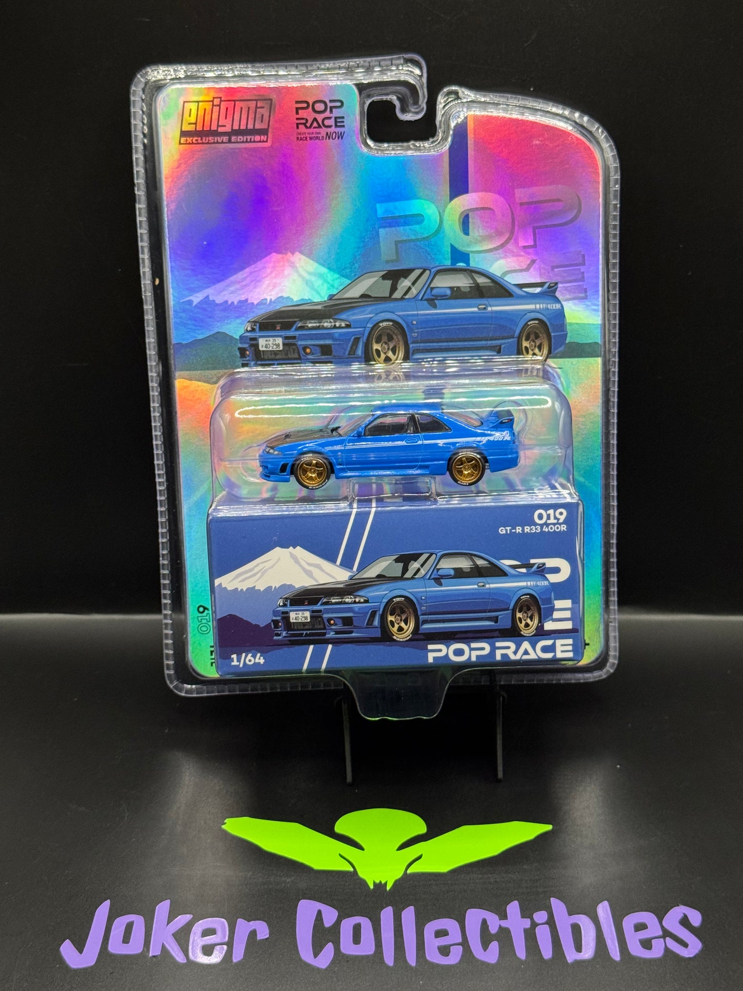 Pop Race Chase Nissan Skyline GT-R R33 NISMO 400R Blue PR64-PRE019 Enigma Exclusive