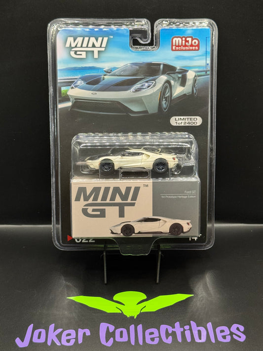 Mini GT #622 1964 Ford GT Prototype Heritage Edition White