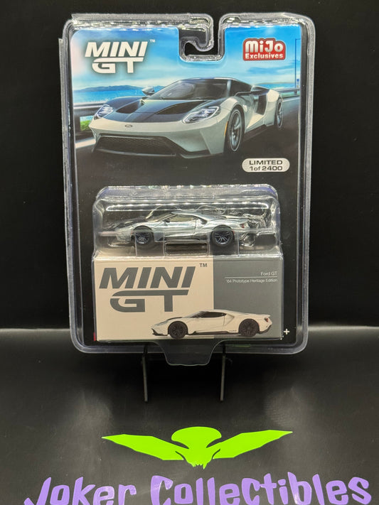 Mini GT #622 Chase 1964 Ford GT Prototype Heritage Edition White