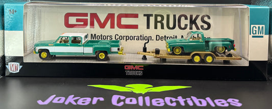 M2 Machines Chase Hauler 1973 GMC Sierra 3500 & 1976 GMC Sierra Grande 15 Custom R88 25-18