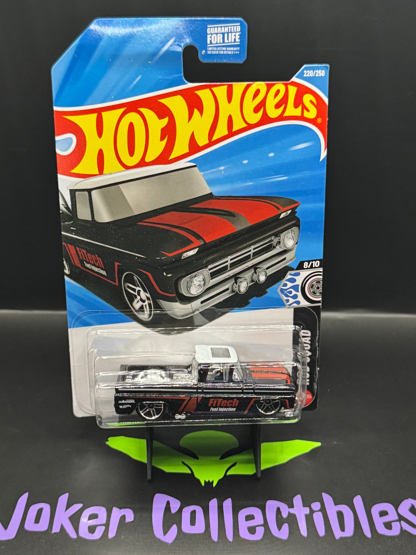Bad Card Hot Wheels 2026 Black FiTech Custom '62 Chevy Pickup 220/250 Rod Squad 8/10 L Case