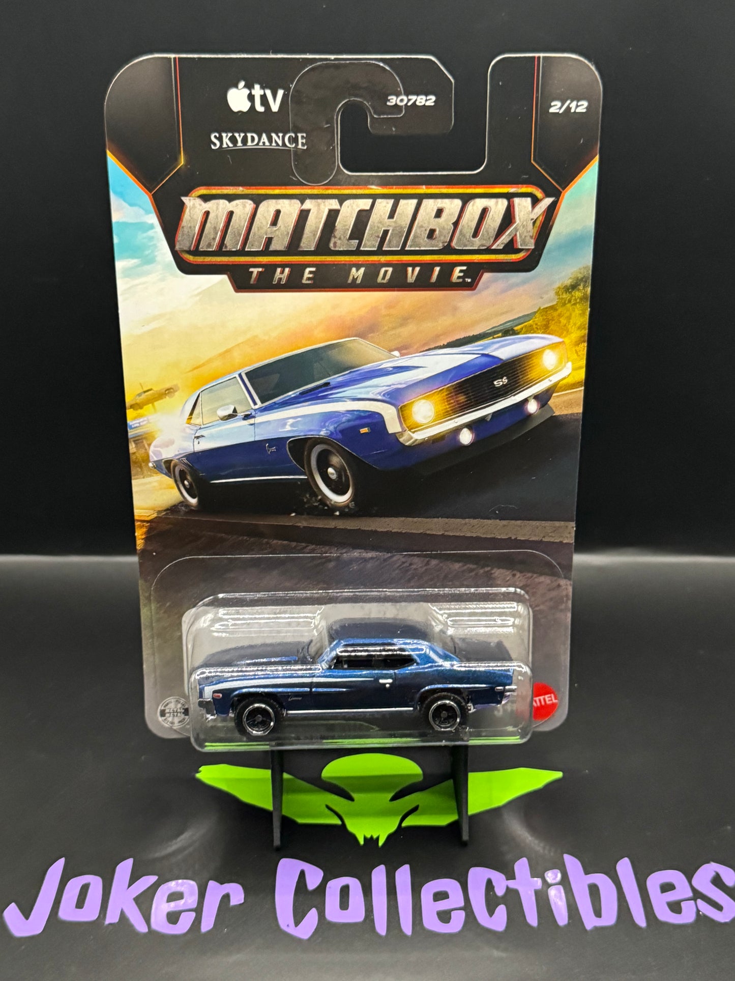 Matchbox the Movie Blue 1969 Chevrolet Camaro # 2/12