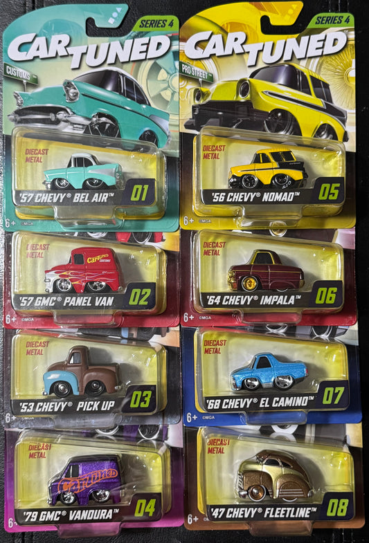 CarTuned 1:64 Series 4 Mainline Set of 8 Factory Sealed Case