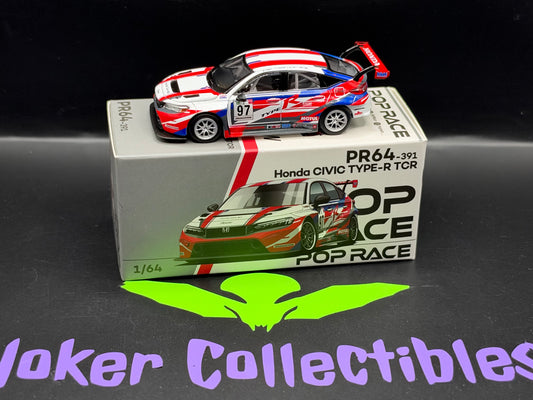 Pop Race Red White & Blue Honda Civic Type-R TCR PR64-391
