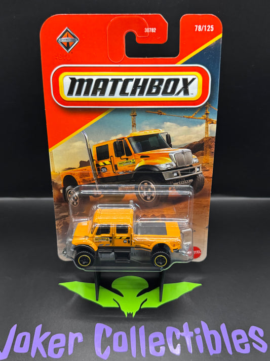 Matchbox 2025 Orange Matchbox Construction International CXT # 78/125