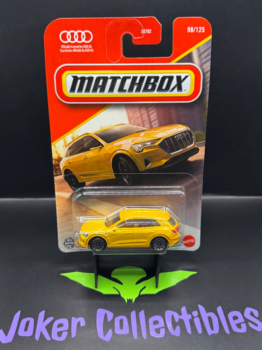 Matchbox 2025 Yellow Audi E-tron # 98/125