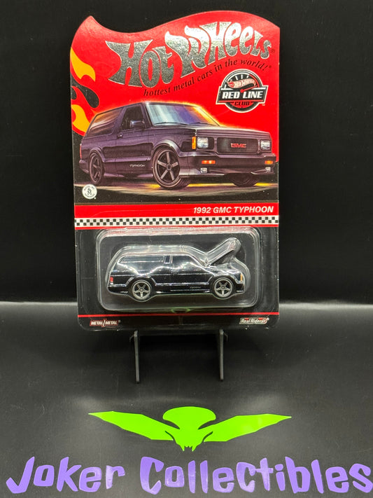 Hot Wheels 2024 RLC Red Line Club Black 1992 GMC Typhoon