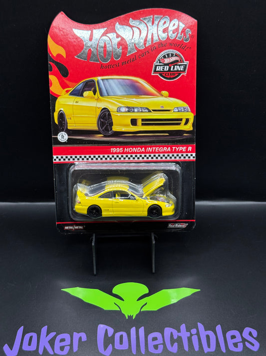 Hot Wheels 2024 RLC Red Line Club Yellow 1995 Honda Integra Type R
