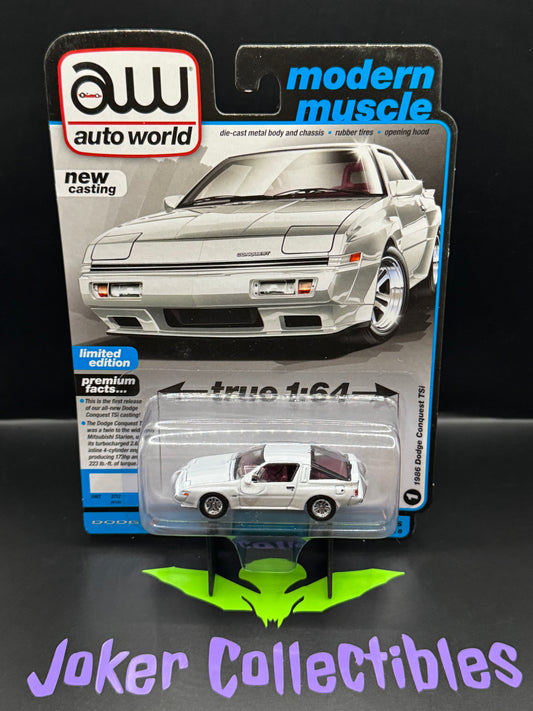 Auto World Modern Muscle 1986 Dodge Conquest TSi White #1