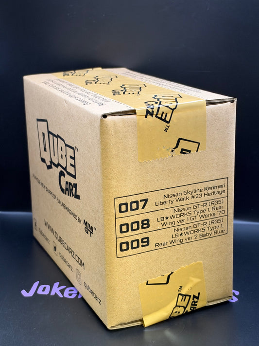 Mini GT Qube Carz Series 2 Liberty Walk Set of 3 Factory Sealed Case QubeCarz