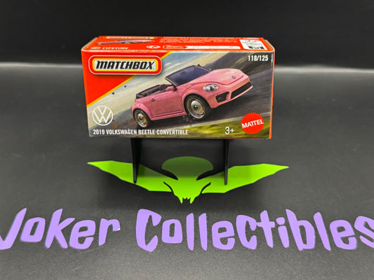 Matchbox Power Grabs 2025 Pink 2019 Volkswagen Beetle Convertible # 118/125