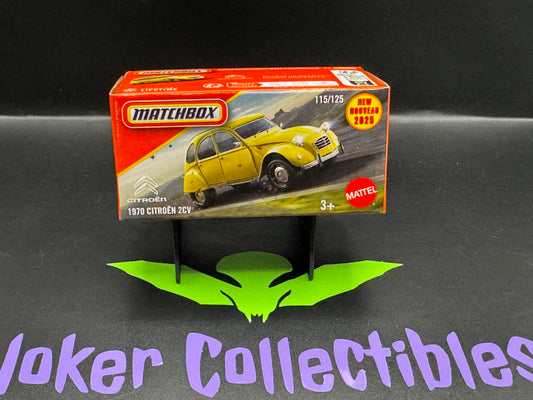 Matchbox Power Grabs 2025 Yellow 1970 Citroen 2CV # 115/125