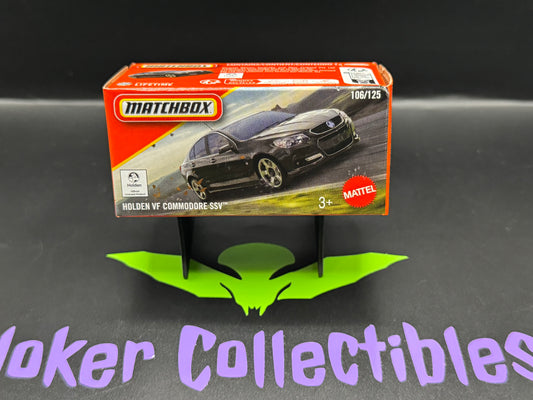 Matchbox Power Grabs 2025 Black Holden VF Commodore SSV # 106/125
