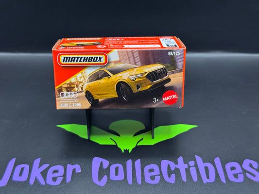 Matchbox Power Grabs 2025 Yellow Audi E-Tron # 98/125