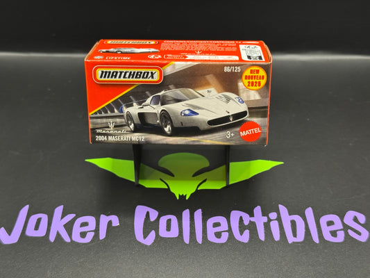 Matchbox Power Grabs 2025 White 2004 Maserati MC12 # 86/125