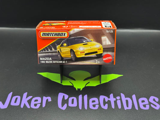 Matchbox Power Grabs 2025 Yellow 1992 Mazda Autozam AZ-1 # 79/125