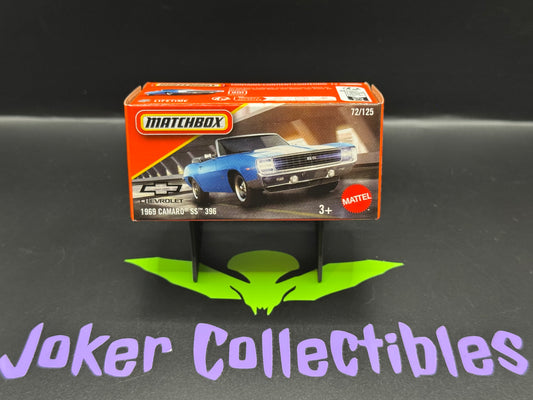 Matchbox Power Grabs 2025 Blue 1969 Camaro SS 396 Convertible # 72/125