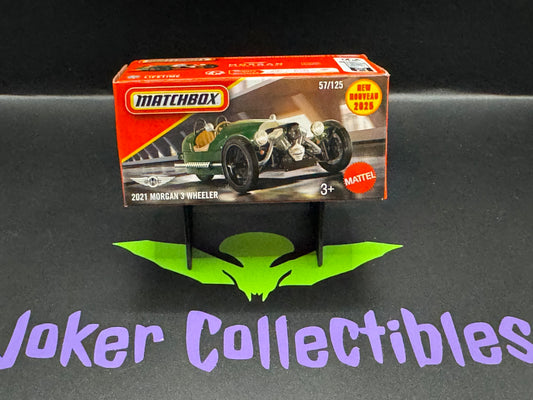 Matchbox Power Grabs 2025 Dark Green 2021 Morgan 3 Wheeler # 57/125
