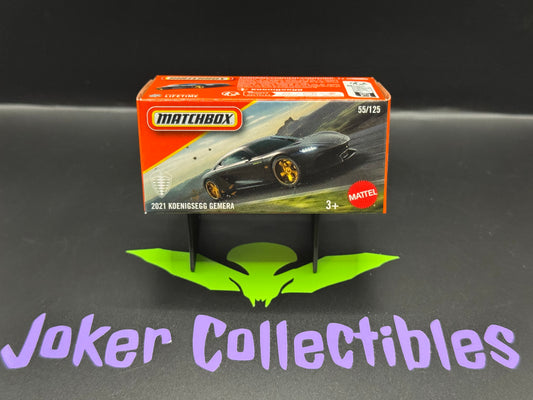 Matchbox Power Grabs 2025 Black 2021 Koenigsegg Gemera # 55/125