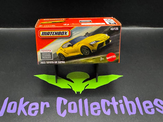 Matchbox Power Grabs 2025 Yellow 2023 Toyota GR Supra # 43/125