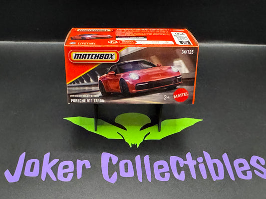 Matchbox Power Grabs 2025 Red Porsche 911 Targa # 34/125