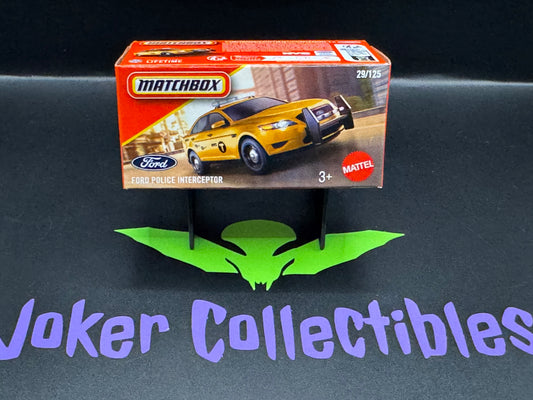 Matchbox Power Grabs 2025 NYC Taxi Ford Police Interceptor # 29/125