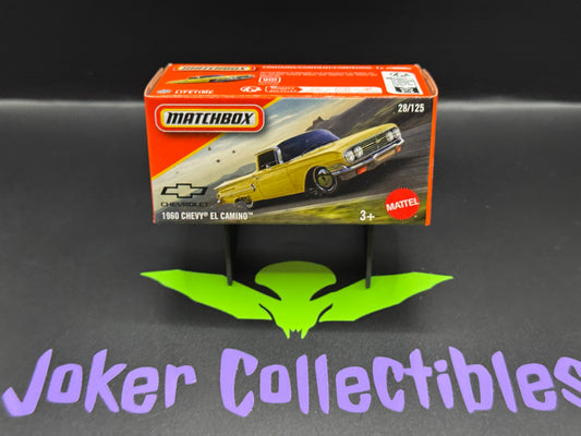 Matchbox Power Grabs 2025 Yellow 1960 Chevy El Camino # 28/125