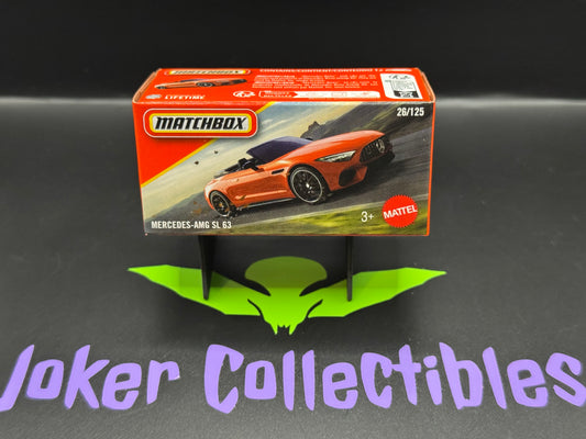 Matchbox Power Grabs 2025 Orange Mercedes-AMG SL 63 Convertible # 26/125