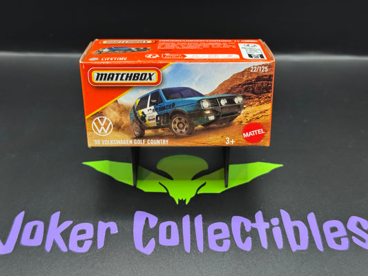 Matchbox Power Grabs 2025 Blue '90 Volkswagen Golf Country # 22/125