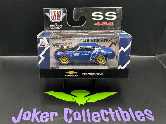 M2 Machines Ground Pounders Blue 1970 Chevrolet Chevelle SS R23 22-05